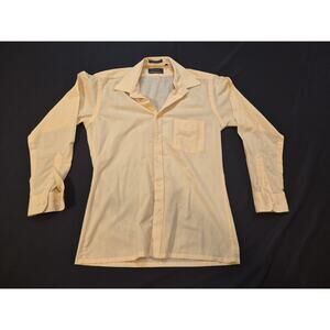 VTG Mens Richman Dress Shirt Peach Color Small